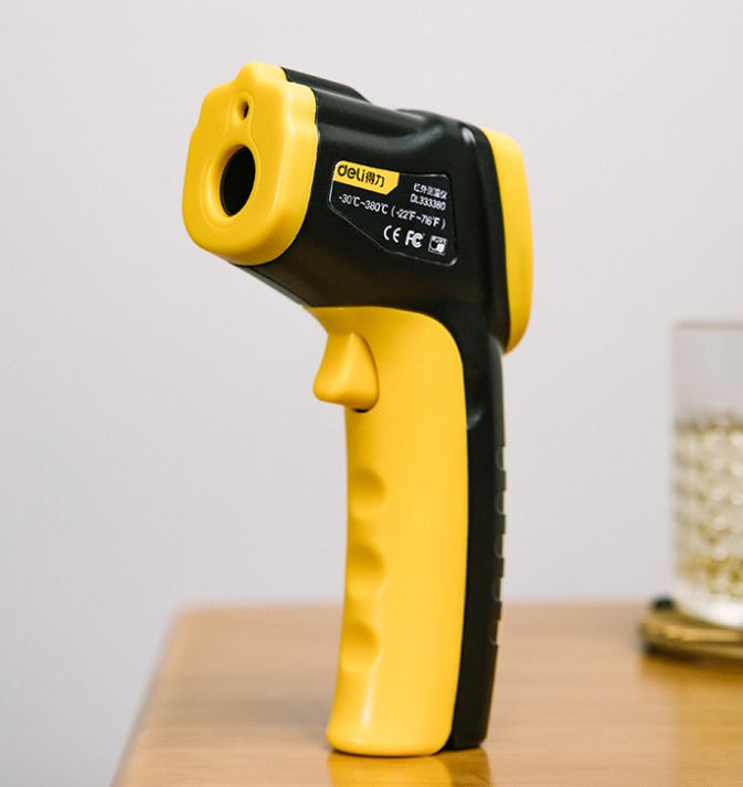 Deli Digital Infrared Thermometer Non-Contact Industrial Temperature Scanner