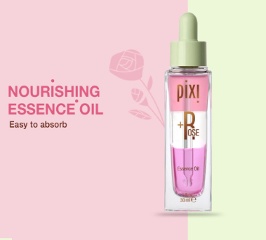 Pixi +Rose Essence Oil - Nourishing Facial Oil for Radiant and Hydrated Skin