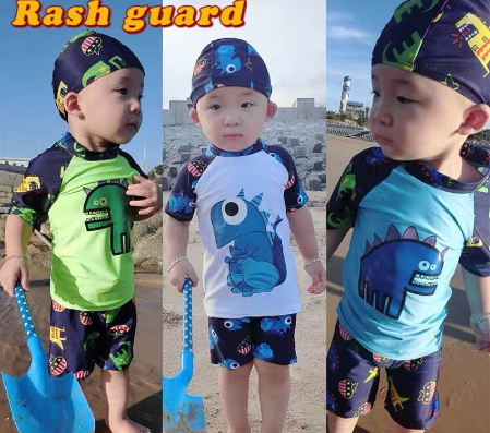 Boy Swimming Suit Children Swimsuit Split Dinosaurs Swimsuit rash guard