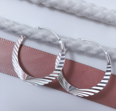 Silver Korean Fashion Japan Jewelry Accessory Loop Earring LE33