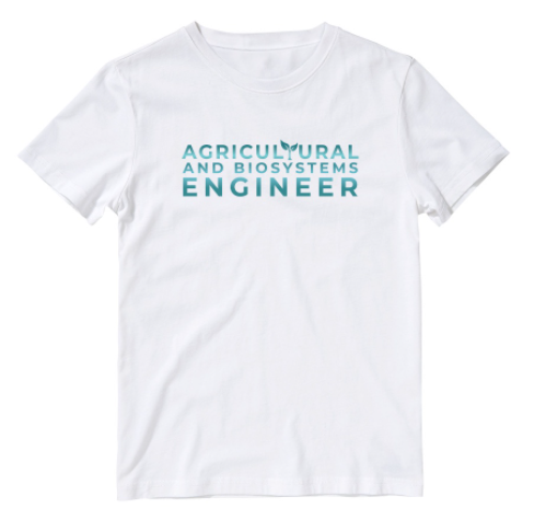 Agricultural and Biosystems Engineer Metallic Minimalist Cotton Shirt
