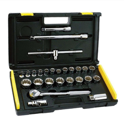 Stanley 86-477-23 Socket Wrench Set Inches Dr 27Pc-12Pt 10-32MM