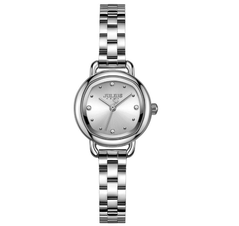 JULIUS Small Round Watch with Steel Band, Unique Waterproof Women's Watch JA-1412 3