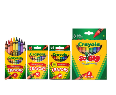 Crayola Crayons (in 4 sizes)Pastels Crayon Primary School Student Drawing Tool Shool Supply