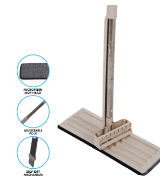 Home Gallery Self Squeeze Flat Mop | Mop for Floor Cleaning Wet and Dry Use Household Cleaning Tools