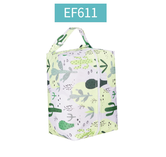 Happyflute Baby Diaper Pods Reusable Waterproof Fashion Prints Wet Dry Cloth Wet Bag Mums Storage Travel Nappy Bag C25