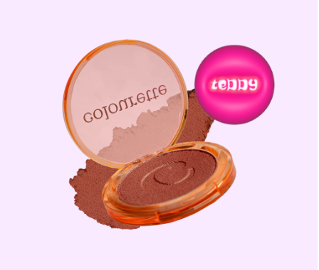 Colourette Colourbounce Jelly-to-Powder Blush in Teddy [Ultra-pigmented, Lightweight, Long-weight]