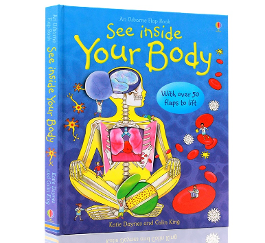 Usborne See Inside Your Body 3D Flap Picture Books for Kids Children Educational English Board Book