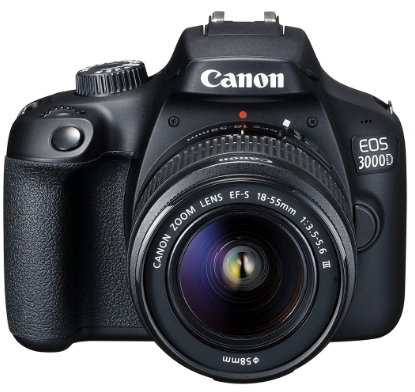 Canon EOS 3000D DSLR Camera with 18-55 DC III Lens w/ FREE 32GB SD CARD