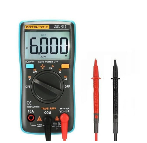 ZOTEK ZT102 Digital Multimeter,Portable 6000 Counts Auto Ranging Multi Tester