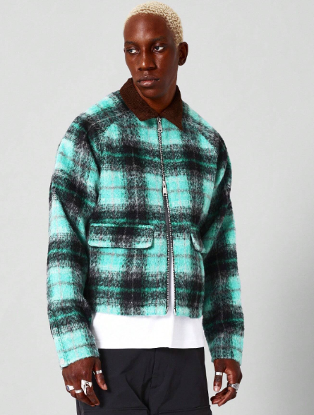 SUMWON Boxy Fit Check Jacket