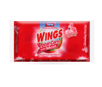 Wings Detergent Bar Total Care With Fabcon Blooming Garden 6's 130g