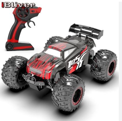 iBliver 1:18 Remote Control Monster Truck Buggy Car 2.4Ghz Drive Climbing RC Off Road Drift Vehicle Toy High Speed Cars 15km/h for Boys Kids Adults Girls