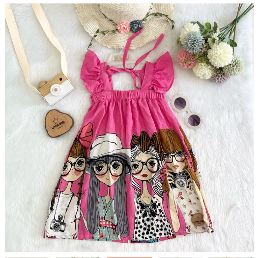 Littlestar Kids Flowy Maxi Summer Dress C17