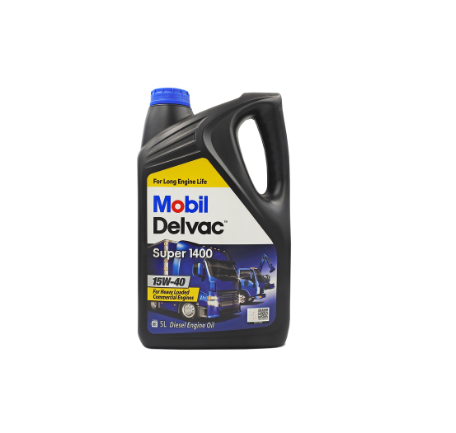 Mobil Delvac Super 1400 CH-4 15W40 High Performance Diesel Engine Oil Bio-Diesel Compatible (5Liters)