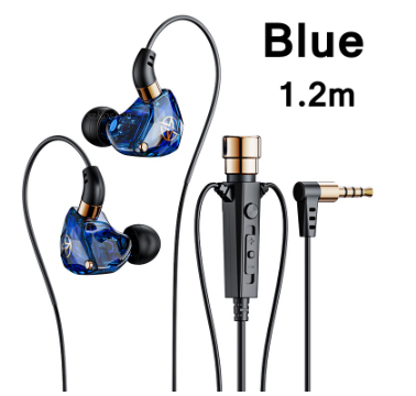 SPRISE New KT Wired Earphones With Microphone Deep Bass Dynamic