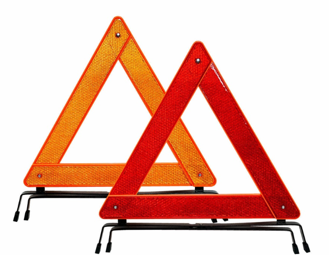 2pcs Advice Deflector E1 Euro Mark Standard Early Warning Triangle DWT-117 Panel Width 50mm x 400mm