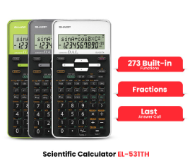 Sharp Scientific Calculators 273 Functions EL-531TH
