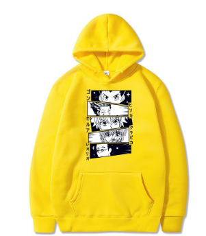 Japanese Anime Unisex Hoodie Oversize HUNTERxHUNTER Hisoka Print Sweatshirt Fashion Street Casual Hooded