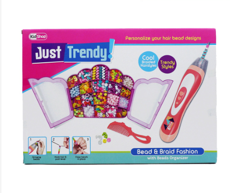 KidShop Bead and Braid Fashion with Beads Organizer DIY Jewelry Kit