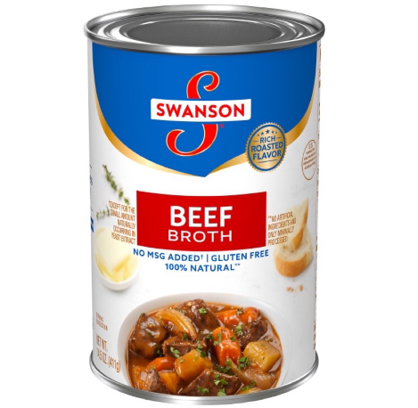 Swanson Beef Broth Gluten Free 411g