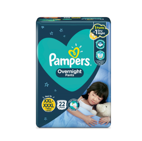 Pampers Overnight Pants Diapers XXL 22s x 4 packs (88 pcs) - > 16kg