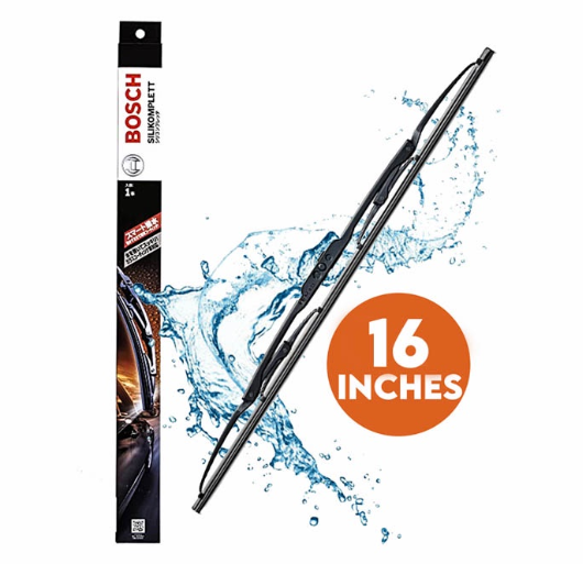 Bosch Wiper Blade Silicone Silikomplett Single 16'' Size