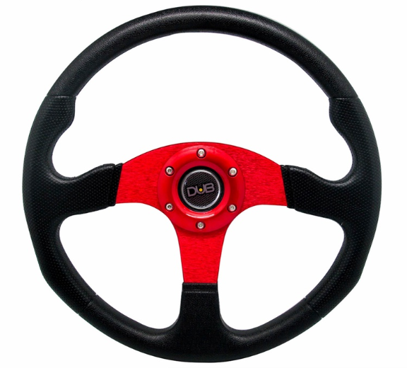 Dub Steering Wheel #28 (Red) Steering Wheels & Accessories