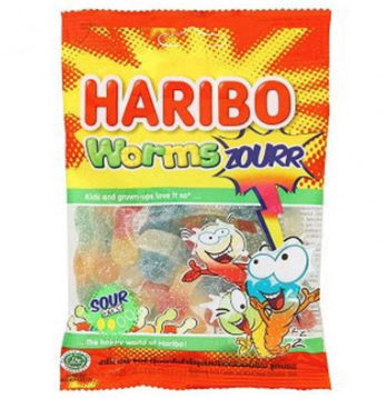 Haribo Worms Zour 80g