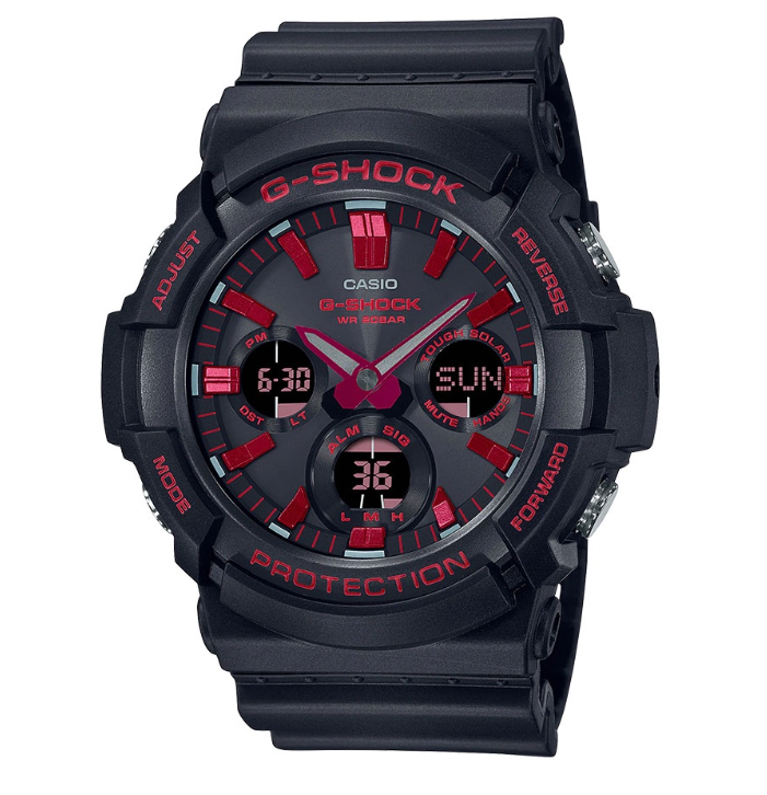 Casio G-Shock Standard Analog-Digital Black Resin Digital Watch For Men CGAS-100BNR-1ADR