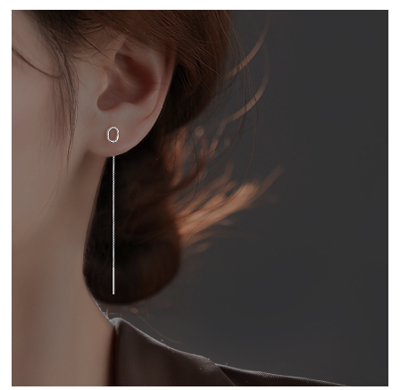 26 Initial 925 Silver Ear Cord Earrings Fashion Women Personalized English Letter Silver Ear Stud Ear Cord O