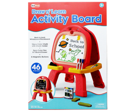 KidShop Draw 'n Learn Magnetic Buttons Activity Board