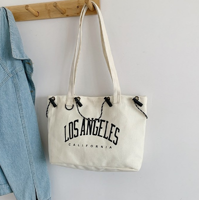 Letters canvas bag tote bag korean bag shoulder bag sling bag