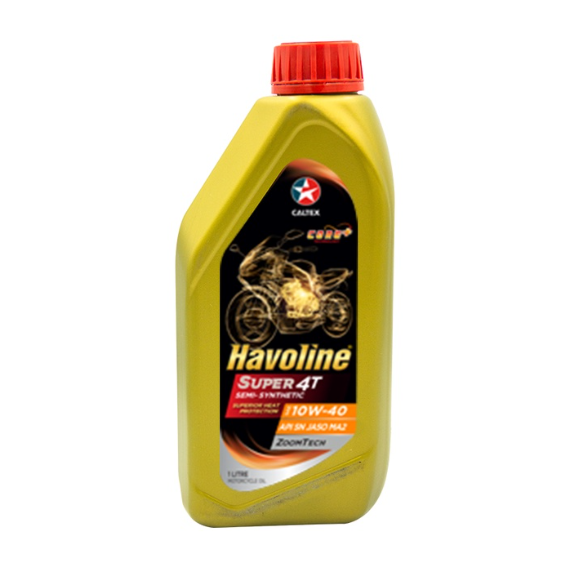 Caltex Havoline Super 4T Semi Synthetic SAE 10W40 1 Liter