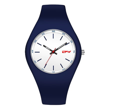 TPW Fashio Ladies Watch Rubber Strap Quartz Watches Luminous Waterproof Wrist Watch BLUE