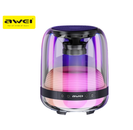 Awei Y386 Wireless Portable Bluetooth Speaker Symphony Lights 8W Dual Speakers with RGB Lights