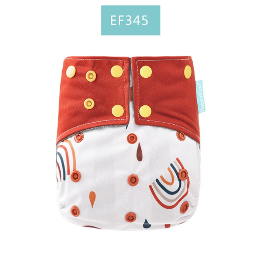 Happyflute Baby Cloth Diapers Double Gusset Bamboo Charcoal Inner Washable Cloth Nappy Without Insert D16