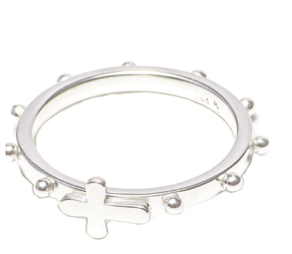 Silver Rosary Ring
