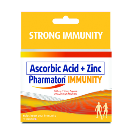 Pharmaton Immunity Ascorbic Acid + Zinc 10 Capsules