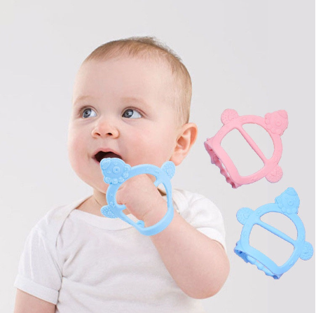 Baby Teether Prevent Eat Hand Teether Bracelet Teether Food Grade Silicone