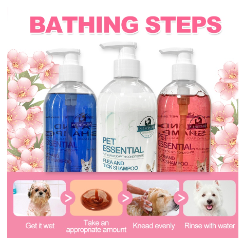 Pet Shampoo with Conditioner Flea and Tick Shampoo for Dog and Cat
