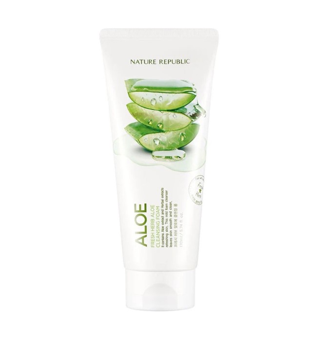 Nature Republic Fresh Herb Aloe Cleansing Foam