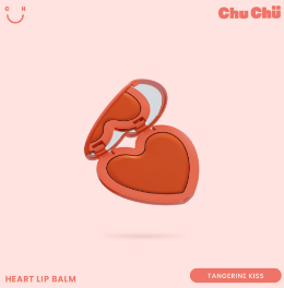 Chu Chu Beauty Heart Lip Balm in Tangerine Kiss