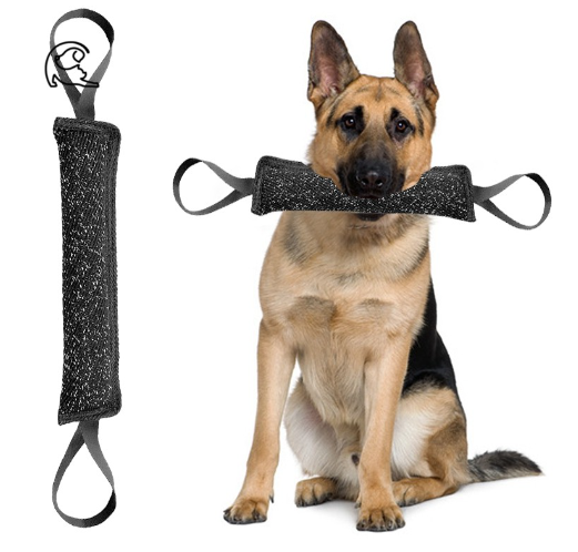 2 Handles Pet Training Bite Tug Toys Young Dog Chewing Arm Sleeve