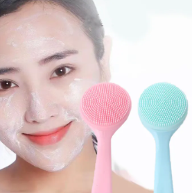 Silicone Facial Cleanser Brush Soft Face Massage Washing Brush Blackhead Remover
