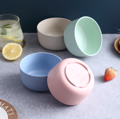 KX 1-piece Wheat Straw Bowl - Microwavable