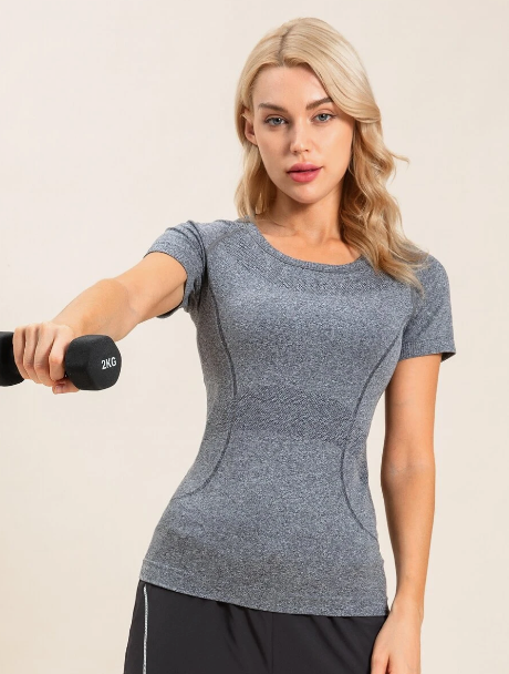 Seamless Raglan Sleeve Sports Tee