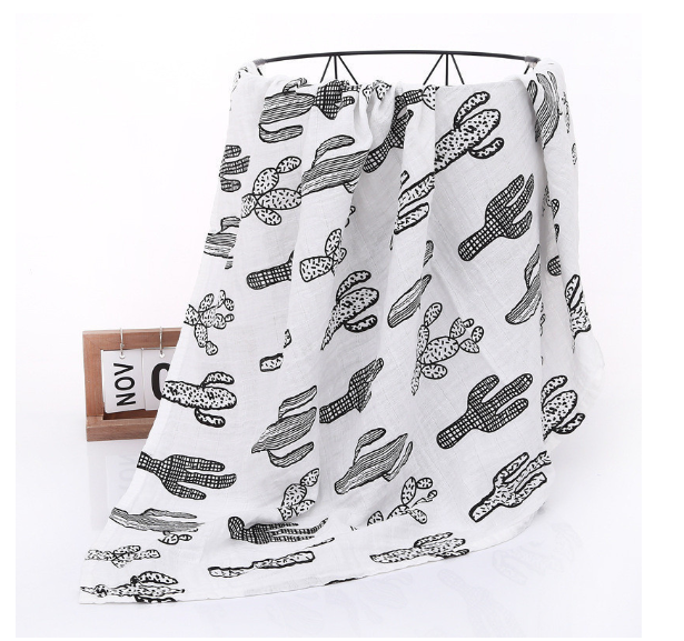 Summer Baby Blanket Muslin Gauze Breathable Sleep Swaddle Wrap Infant Quilt For Baby Bib S16