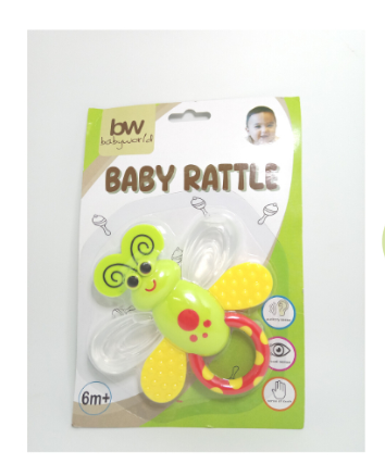 Baby World Rattle Teether Ladybug