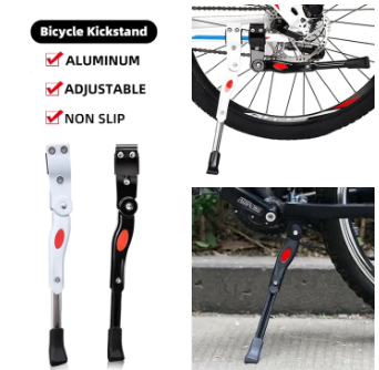 Bike Stand Aluminum Alloy MTB Parking Racks Side Kickstand Adjustable Bike Accessories